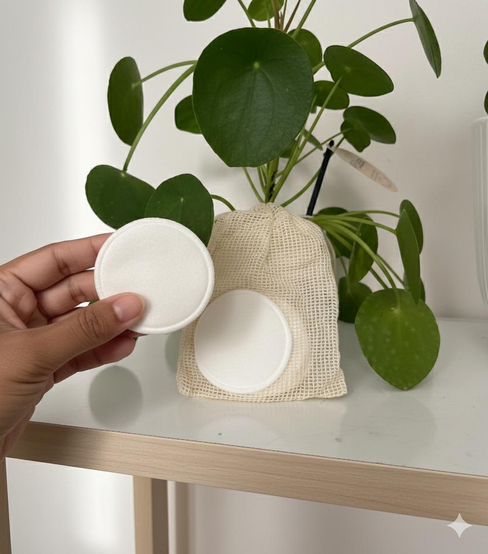 Disques démaquillants réutilisables en bambou