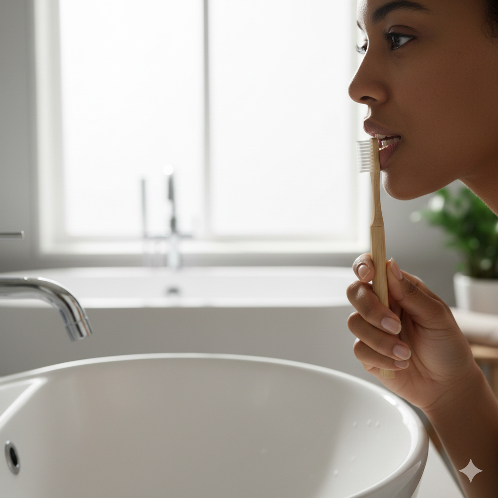 Brosse à dent en bambou interchangeables