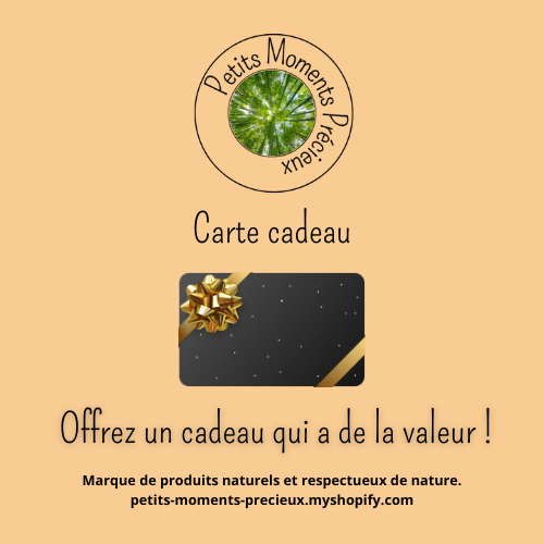 Carte Cadeau Petits Moments Précieux