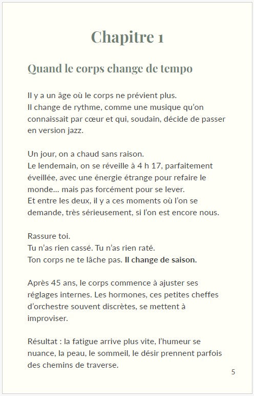 Box Le corps change, Moi aussi